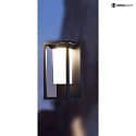 Deko-Light LED solar-Wall luminaire SAMAS SOLAR, IP54, incl. sensor + Akku, 2.2W 3000K, dark grey