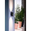 Deko-Light Luminaire mural dextrieur ACHERNAR UP & DOWN  2 flammes, cylindrique GU10 IP65, anthrazit gradable
