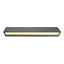 Deko-Light Applique da esterno LINEAR I SINGLE IP65, Grigio scuro, latteo