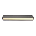 Deko-Light Applique da esterno LINEAR I SINGLE IP65, Grigio scuro, latteo
