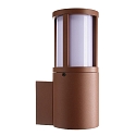 outdoor wall luminaire FACADO II ROUND OPAL round E27 IP65, mat, rust dimmable