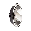 Deko-Light Wand-und Deckenleuchte SOTANO RETRO, RUND, IP44 IK06, E27 max. 60W (LED 7W), schwarz / Streuglas klar