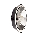 Deko-Light Wand-und Deckenleuchte SOTANO RETRO, RUND, IP44 IK06, E27 max. 60W (LED 7W), schwarz / Streuglas klar