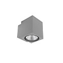 wall luminaire PRO SQUARE 100 DOWN 1 flame, square, CCT Switch IP65, light grey dimmable