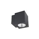 wall luminaire PRO SQUARE 100 DOWN 1 flame, square, CCT Switch IP65, dark grey dimmable