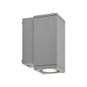 wall luminaire PRO SQUARE 70 DOWN 1 flame, square, CCT Switch IP65, light grey dimmable