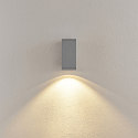 wall luminaire PRO SQUARE 70 DOWN 1 flame, square, CCT Switch IP65, light grey dimmable