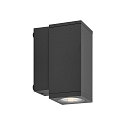 Deko-Light wall luminaire PRO SQUARE 70 DOWN 1 flame, square, CCT Switch IP65, dark grey dimmable