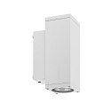 wall luminaire PRO SQUARE 70 UP&DOWN 2 flames, square, CCT Switch IP65, white dimmable