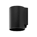 Deko-Light outdoor wall luminaire CAN IP65 cylindrical, rigid GU10 IP65, black dimmable