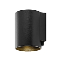 Deko-Light outdoor wall luminaire CAN IP65 cylindrical, rigid GU10 IP65, black dimmable