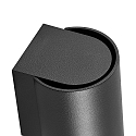 Deko-Light outdoor wall luminaire CAN IP65 cylindrical, rigid GU10 IP65, black dimmable