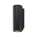 Deko-Light outdoor wall luminaire CAN IP65 UP & DOWN up / down, cylindrical, rigid GU10 IP65, black dimmable