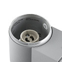 Deko-Light Fassadenstrahler ACHERNAR DOWN, IP65, GU10 max. 50W, Aluminium-Druckguss, hellgrau