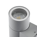 Deko-Light Fassadenstrahler ACHERNAR DOWN, IP65, GU10 max. 50W, Aluminium-Druckguss, hellgrau