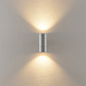 Deko-Light Fassadenstrahler ACHERNAR UP & DOWN, IP65, 2x GU10 max. 35W, Aluminium-Druckguss, hellgrau