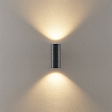 Deko-Light Fassadenstrahler ACHERNAR UP & DOWN, IP65, 2x GU10 max. 35W, Aluminium-Druckguss, dunkelgrau