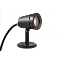 Outdoor LED Strahler COLT COB, IP65/IP44, 230V AC, mit IP-Steckerkabel, dimmbar, Schwarzgrau, 4W 3000K 240lm 439cd 36°