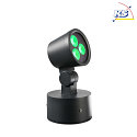 Deko-Light Projecteur d'extérieur COLT 8W RGBW RGBW, réglable IP65, gris foncé gradable