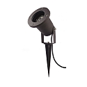 Deko-Light Auenstrahler LOMI, IP65, GU10 max. 7W, mit Erdspie + 200cm IP44 Steckerkabel, Aluminium, schwarz matt