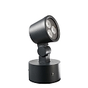 Outdoor LED Strahler COLT SMD RGBW, 24V DC, dimmbar, Schwarzgrau, 8W RGB + 3000K 389lm 20°