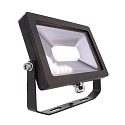 Outdoor LED Flutlichtstrahler FLOOD SMD 15, IP44 IK08, mit 120cm IP-Steckerkabel, neigbar, 15W 3000K 1800lm 100°, schwarz