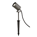 spike luminaire SPIKY 60MM cylindrical, long, adjustable GU10 IP65 / IP44, dark grey dimmable
