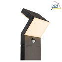 Deko-Light Outdoor LED Stehleuchte TAYGETA 1000 MOTION, 100cm, IP54, 16W 3000K 1500lm 110°, inkl. Sensor, Dunkelgrau