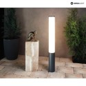 Deko-Light Luce con piedistallo ALHENA IP65, Grigio scuro, latteo