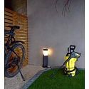 Deko-Light Colonna luminosa con prese elettriche KUKUI PUKA 2 elemento, angolare, commutabile E27 IP54, grigio scuro 