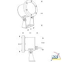 Deko-Light LED Underwater luminaire FIARA outdoor LED luminaire, Ø 127mm, voltage constant, symmetrical, 18.5W, 3000K, 22°, IP68 / IP67