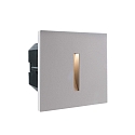 Abdeckung LINEAR fr LED Wandeinbauleuchte LIGHT BASE II COB OUTDOOR, 10 x 10cm, Abstrahlwinkel 43, Aluminium, Silbergrau