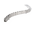 Flex Profil fr D FLEX LINE SIDE LED Strip, 50cm (Rolle), Aluminium eloxiert, Silber matt