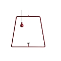 Pendel für Magnetleuchte MIRAM, B/H: 20,5cm/18,5cm, rot