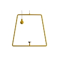Pendel für Magnetleuchte MIRAM, B/H: 20,5cm/18,5cm, gelb