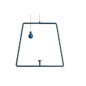 Pendel für Magnetleuchte MIRAM, B/H: 20,5cm/18,5cm, blau