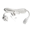 feed-in cable with plug, white