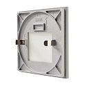 Deko-Light cover ALWAID 2 - MILKY square, white aluminum