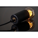 Segula Luminaire  suspension ALILX WAVE 5M  1 flamme, langue, rglable E27 IP20, noir gradable