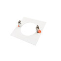 Deko-Light reducing ring 155/95MM mechanical, square, built-in version, traffic white