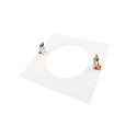 Deko-Light reducing ring 210/135MM mechanical, square, built-in version, traffic white
