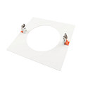 Deko-Light reducing ring 240/180MM mechanical, square, built-in version, traffic white