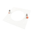 Deko-Light reducing ring 240/180MM mechanical, square, built-in version, signal white