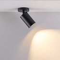 Deko-Light surface mounted housing CAN SPOT HEAD (CEILING / 3PHASE) cylindrical, rigid, mechanical, black