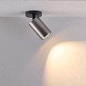Deko-Light surface mounted housing CAN SPOT HEAD (CEILING / 3PHASE) cylindrical, rigid, mechanical, anthracite