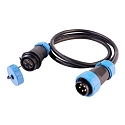 Cable system Weipu HQ 12/24/48V Connecting cable 5-poles, 100cm