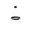 Luci a sospesione LAUTARO 600/80 DOWN OPAL M3 IP20, nero dimmerabile