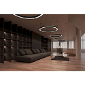Deko-Light LED Pendelleuchte LAUTARO 600/80 DOWN OPAL P3, 37W, IP20, DALI dimmbar, 4000K, wei�