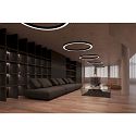 Luci a sospesione LAUTARO 900/60 DOWN PRISMA P3 IP20, bianco dimmerabile