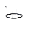pendant luminaire LAUTARO 1200/60 DOWN PRISMA P4 IP20, black dimmable
